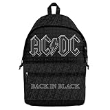 Rocksax AC/DC Daypack-Back in Black, Mochila Unisex Adulto, Medium