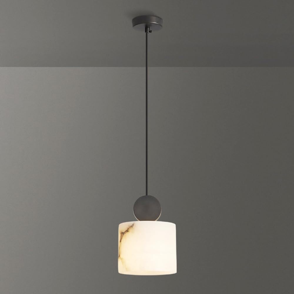 LYOUAE Nordic Natural Marble Pendant Lamp Modern Alabaster Hanging Light