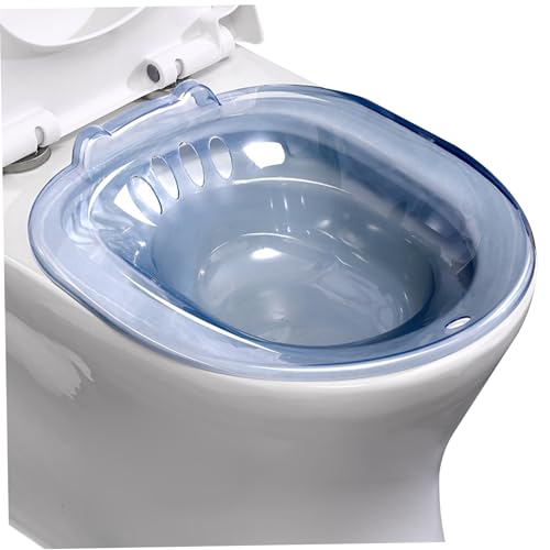 Sitz Bath Postpartum, Sitz Bath for Toilet, Portable Safe Over The Toilet Tub for Hemorrhoids Postpartum Private Care