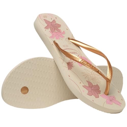 Havaianas Women's Slim Organic Sandal Beige/Golden Flip-Flop4
