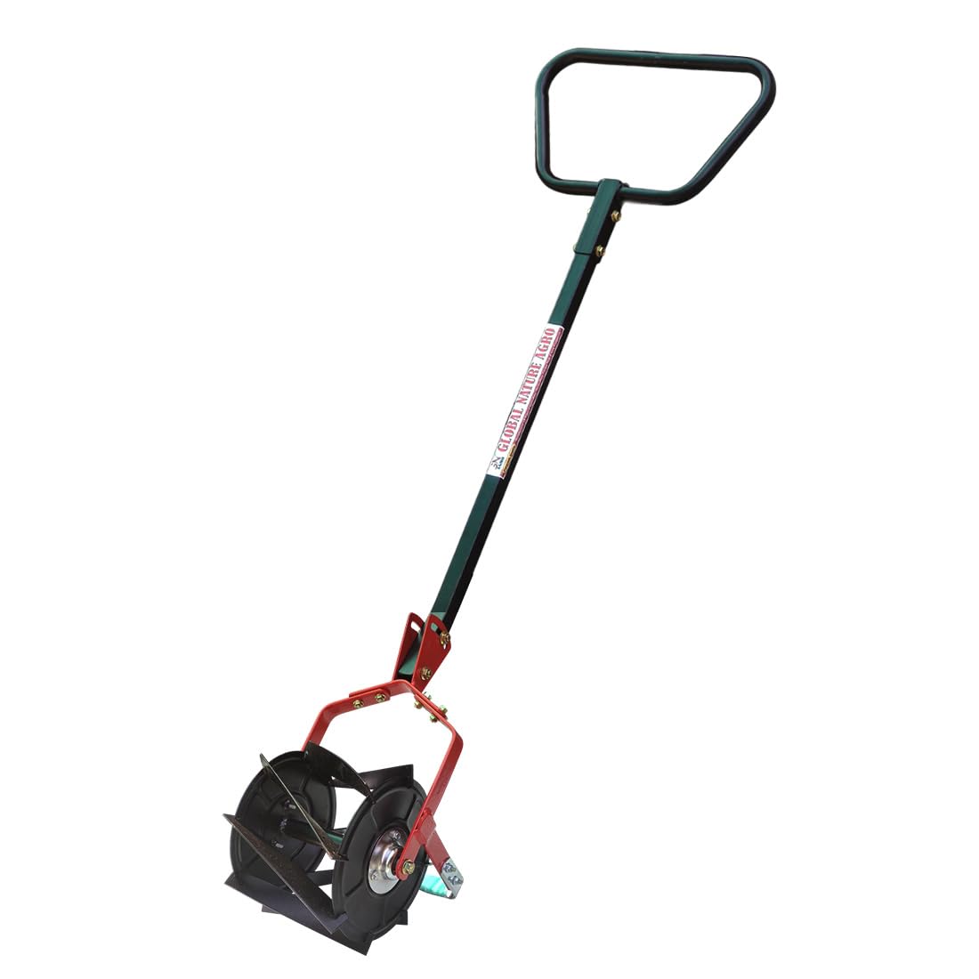 Heavy Duty Manual Hand Weeder Cultivator Tool for Farming, Gardening, and Soil Preparation | Dual Wheel Iron Body Garden Tool for Weeding, Tilling & Aeration.-image-18