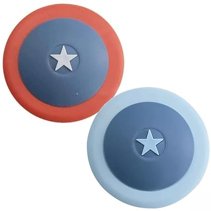 FS COOL Silicone Drain Stopper, Flat Suction Sink Stopper, and Clean, Odor Proof Floor Drain Cover, Suitable for Bathroom, Bathtub and Kitchen (Pack of 2, Random)