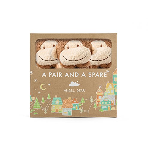 Image of Angel Dear - Brown Monkey, Pair and A Spare Blankie Set