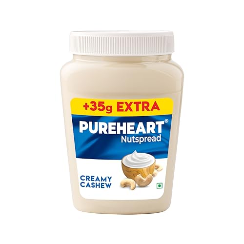 Image of Pureheart Nut Spread Creamy Cashew (380 gm) Nutty Spread for Breakfast, Delicious, Smooth & Creamy Snack