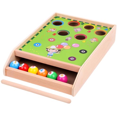 LALADEFIEE Mini Billard de Bureau Jeu de Table Interactif pour Garçon Fille et Adultes Jeu de Voyage Portable et Résistant pour Famille Poche pour Loisirs Camping et Fêtes
