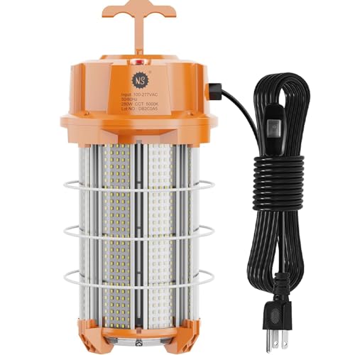NS 280W LED Work Light 42,000 Lumens 5000K Construction High Lumens Super Bright Durable Temporary Job Site Lighting