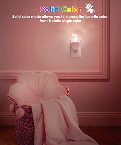 Image of L LOHAS LED Kids Night Light, Cute Horse Night Light for Kids, Colored Mode | Night Light with Dusk to Dawn Sensor, Acrylic Nursery Nightlight for Baby Room, Toddler Bedroom Decor & Gifts, 1 Pack