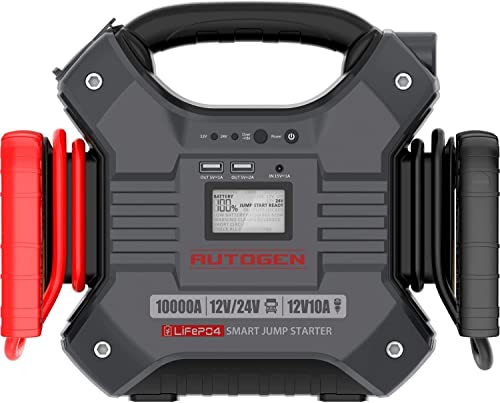 Bajbumgn Tragbarer Starthilfe & Kompressor - 12V Power Pack Für Auto, Motorrad & Outdoor