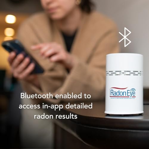 Image of Ecosense Continuous Home Radon Detector, OLED Display, Bluetooth, RD200