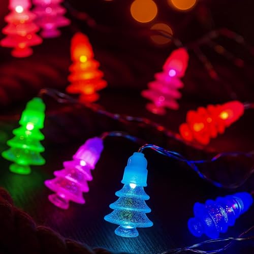 Image of MPROW Christmas Tree String Lights - Multi-Color LED Fairy Lights for Home Decoration, Indoor Festival Decor, Party, and Celebration - 20 LEDs, Energy Efficient (Smart Lighting Brilliant Living)