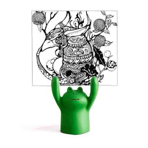 Support de dessin style estampe chinoise montagnes et grenouille cartoon unique