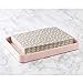 mDesign Modern Decorative Metal Guest Hand Towel Tray Holder Organizer for Disposable Paper Napkins, Jewelry, Makeup - Bathroom Vanity Sink Counter Organization - Unity Collection - Light Pink