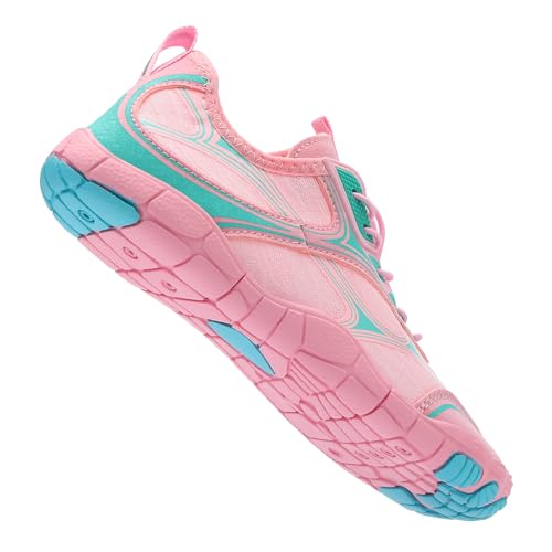 Image of UBFEN Water Shoes for Men Women Quick Dry Swim Aqua Socks | Lightweight Barefoot-style Fit, Rubber Sole, Hiking, Fishing, Kayaking, Beach, Pool, Boating, Diving And Water-to-land Wear
