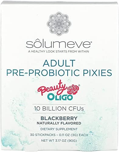 Puritans Adult Pre-Probiotic Pixies, BlackBerry Flavor, 10 Billion CFUs- 30 Stick
