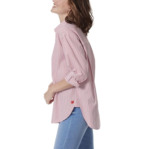 Image of Gloria Vanderbilt Women's Amanda Oversized Button Down Shirt with Roll-tab Sleeves