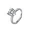 925 Seal Sparkling Love Heart Zircon Rings For Female Ins Fashion Simple Exquisite Fine Wedding Jewelry Gifts Convenient and clever