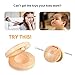 2 Pcs Wooden Castanets Musical Instrument Finger Castanets Education Wood Clappers Percussion Instruments Busy Board DIY Accessories for Children 0-6 Years Old (Log Colour)