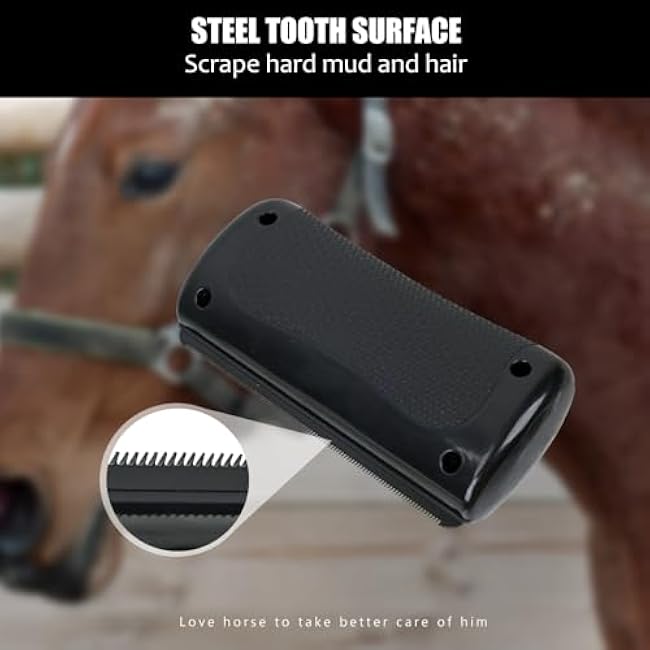 MAXIMILIAN Deshedding Brush for Dogs Cats Horses Undercoat Tool for Large and Small Pets Comb Removes Loose Dirt Hair and Fur Professional Pet Groomer-rBSBmwNv