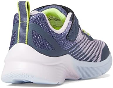 Skechers Kids Girls Microspec-Rejoice Racer Sneaker, Charcoal/Multi, 1 Little Kid | Image 4