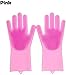Produktbild Magie Geschirr Handschuhe, 1 Stück Silikon Abwasch Handschuhe Sicher Multiuse Anti-Rutsch-Hitzebeständige Wiederverwendbare Reinigungs Handschuhe For Küche Geschirr Gemüse Obst Haustiere Autos