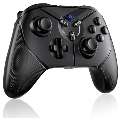 Dinosoo Wireless Switch Pro Controller, PC Controller for Switch/Switch Lite/Switch OLED/PC Steam Games/Android with Hall Effect Joysticks, Dual Vibration, Gyro Axis, Back Buttons, Turbo Cover