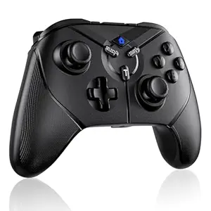 Dinosoo Wireless Switch Pro Controller for Switch/Switch Lite/Switch OLED/PC Steam Games/Android with Hall Effect Joysticks, Dual Vibration, Gyro Axis, Back Buttons, Turbo