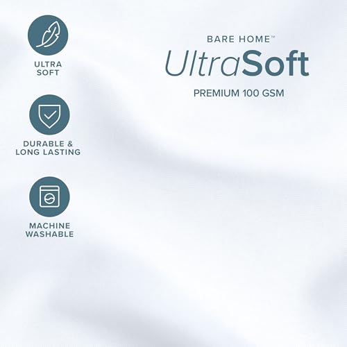 Image of Bare Home Comforter Set - Twin /Twin Extra Long - Goose Down Alternative - Ultra-Soft - Premium 1800 Series - All Season Warmth (Twin /Twin XL, White)