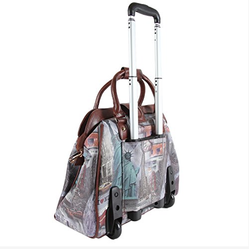 Nicole Lee Rolling Business Tote, New York, One Size Amazon.in Bags