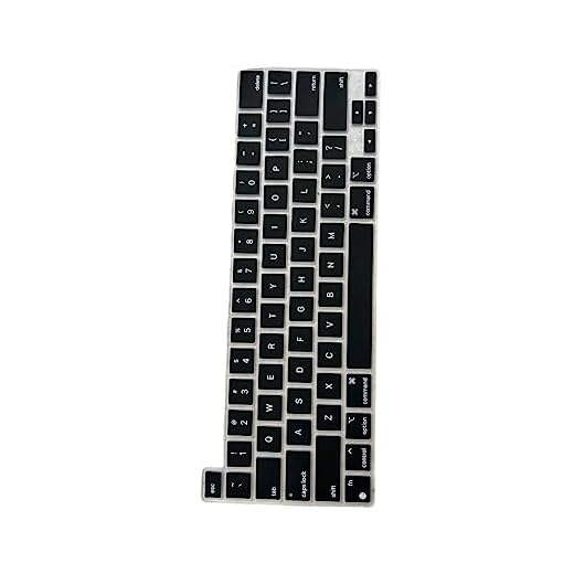 Película Protector Teclado Para Macbook New Pro 13.3'' A2289 A2251/ A2338 M1 M2 (2020-2022)-PRETO