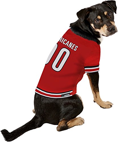 Image of NHL Carolina Hurricanes Jersey for Dogs & Cats, Small. - Let Your Pet Be A Real NHL Fan!