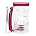 Dozownik ciasta naleśnik babeczek narzędzie do dozownika, 900 ml dozownik ciasta naleśników, z etykietą pomiarową uchwyt do wyciskania, do babeczek, naleśników, gofrów