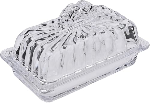 PEPAXON BTD Arch - Mantequera (cristal, 250 g, con tapa, rectangular)