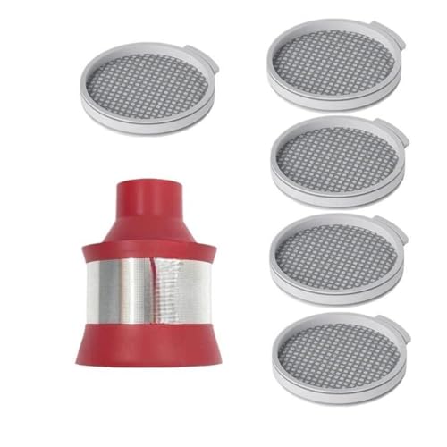 UDKZSQCB Piezas del Depósito De Polvo, Compatibles con Roborock H7, Paquete De Piezas, Accesorios For Aspiradora De Mano, Depósito De Polvo, Filtro HEPA, Filtro Frontal, Conjunto Ciclónico Rojo.(D)