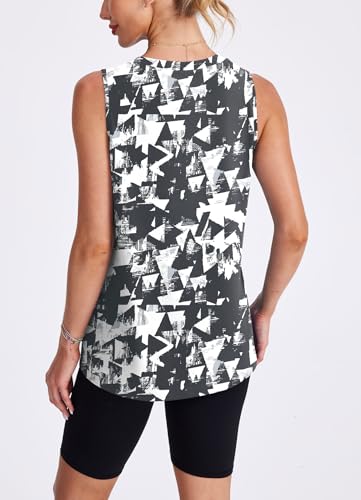 Image of Womens Workout Tank Tops Lightweight Sleeveless Shirts for Women Loose Fit Tops for Athletic Running Tennis Yoga
