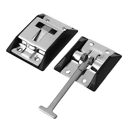 SOLUSTRE Stainless Steel 304 T-Style Door Catch Holder Trailer Door Stop Latch Metal for Rv