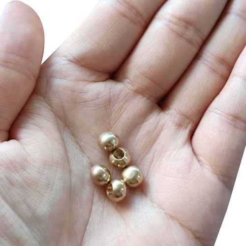 PATIKIL M4x0.7 Gewinde 5Pack Kappe Muttern Knopf Messing Kugel Lampe Dekoration Schraube Kappen Mutter Abdeckung Mutter für Möbel Beleuchtung