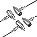 Justech 4Pz Indicatori Moto Lampeggiante Frecce Moto Bullet-Shaped Moto Indicatore di Direzione Fari Lampada Segnale Luce di Direzione Impermeabile Luci Lampeggianti Luci Posteriori/Anteriori-E11