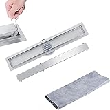 【Wide range of applications】 The stainless steel floor drain is flat on one side and flat on the other side. The silver appearance is suitable for bathrooms with different decoration styles and can be well integrated into your floor. Very suitable for your floor tiles, widely used in bathrooms, kitchens, toilets, garages and basements. If you have any questions, please feel free to consult