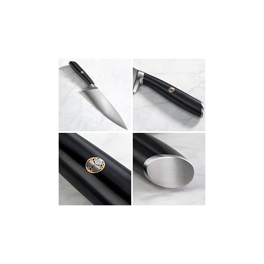 Cangshan L Series 17-Piece SHAN Knife Block Set, Forged German Steel, Black, 1026788