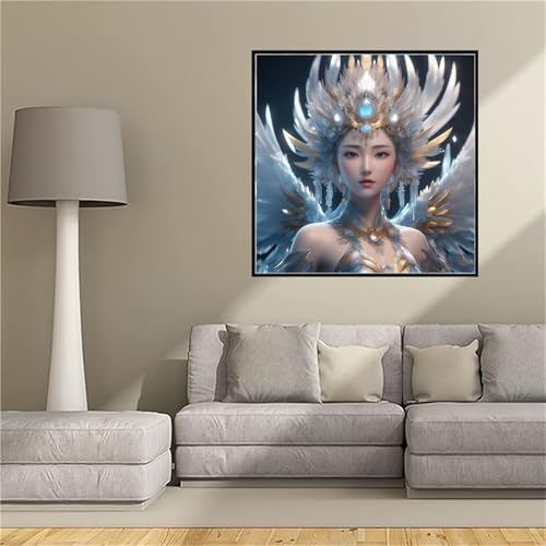 Peinture Diamant Fée Tinnoon - Kit Complet 5D Sans Plis Toile Premium Adhésive 70x70cm
