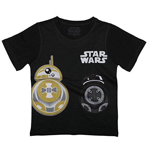 Image of Star Wars Boys Cotton Poly Round Neck Short Sleeves Tshirt - Black (DSW0017.2 8-9Y)