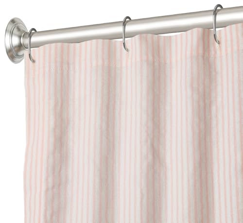 Decorative Things Pink Shower Curtain Fabric Bathroom Decor Ideas, 72