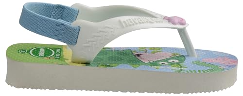 Chinelo Havaianas Baby Peppa Pig - Original COR:Branco;TAMANHO:22