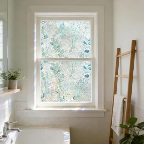 Vinilo Decorativo Ventana Lámina Privacidad Verde Azul miniatura 5