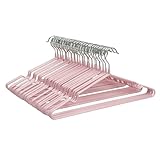 Weida | Paquete de 50 Perchas metálicas Antideslizantes | Recubrimiento de Goma...