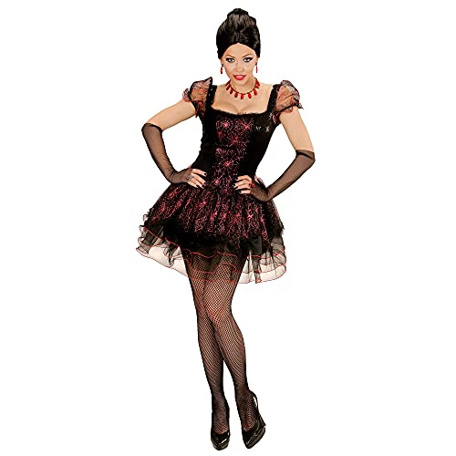 W WIDMANN MILANO Party Fashion - Costume de vampire, robe et gants sans doigts, gothique, Halloween, carnaval, soirée à thème