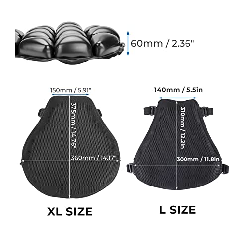 Coussin de siège de moto gonflable 3D pour Yamaha et Suzuki