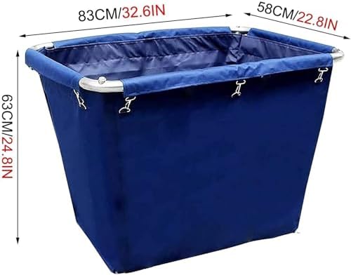 Waterproof Removable Laundry Cart Liner - Durable Oxford Cloth Storage Bag for Clothes, Toys & Organization - Ideal for Home & Travel