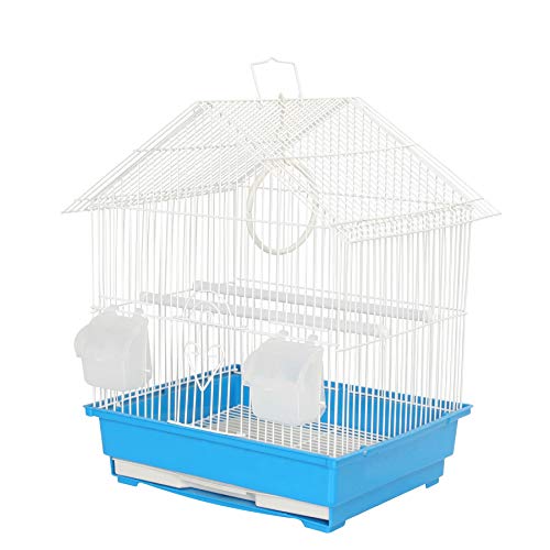 KCT Lima Small Exotic Portable Bird Cage Travel Box- Blue