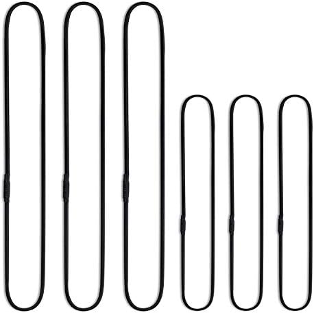 Mictop Universal Elastic Bands Replacement for Microphone Shock Mount Mic Holder Clamp Clip Anti-aging Rubber Rings, 6PCS (black)